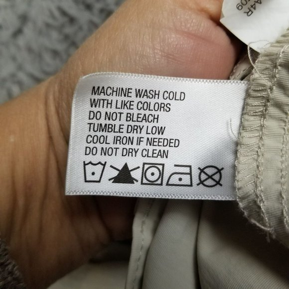 Orvis Pants Mens XXL Beige Nylon High Rise Zip Cargo Pocket Fishing - Picture 12 of 14